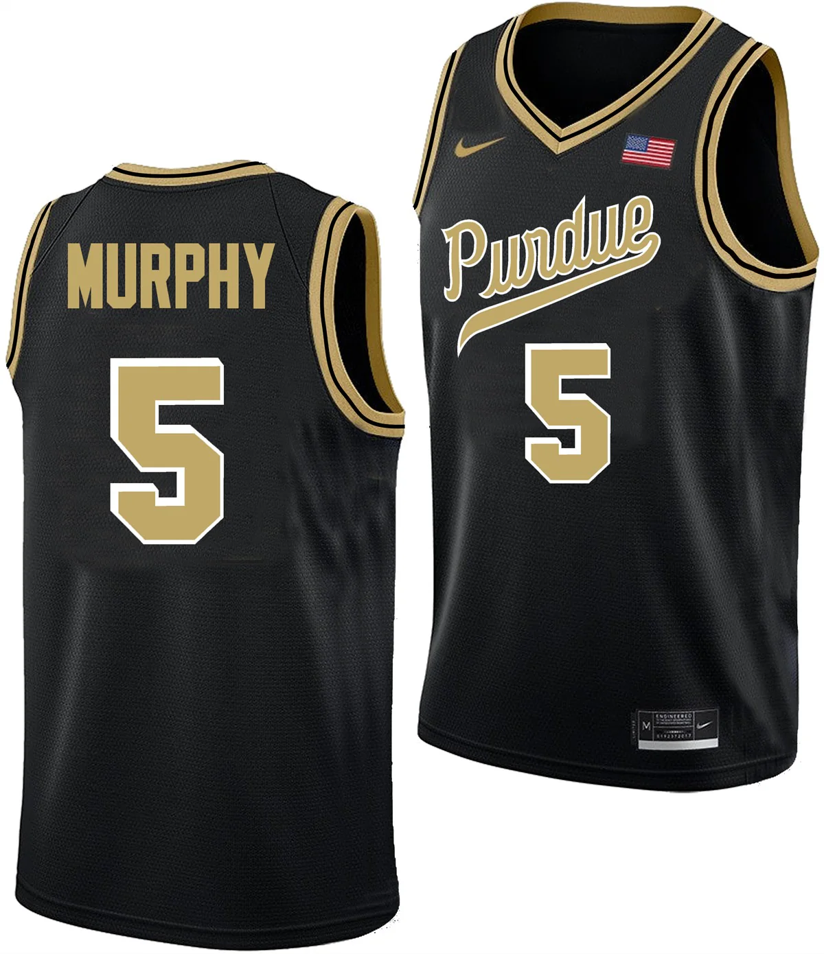 Men's #5 Liam Murphy Purdue Boilermakers College Basketball Jersey