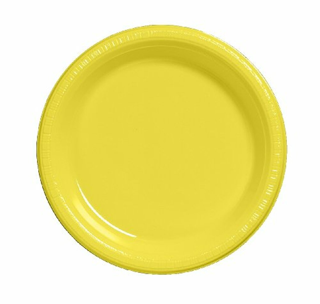 Yellow 7-in. Plastic Dessert Plates,25-ct. Packs 3856PBK