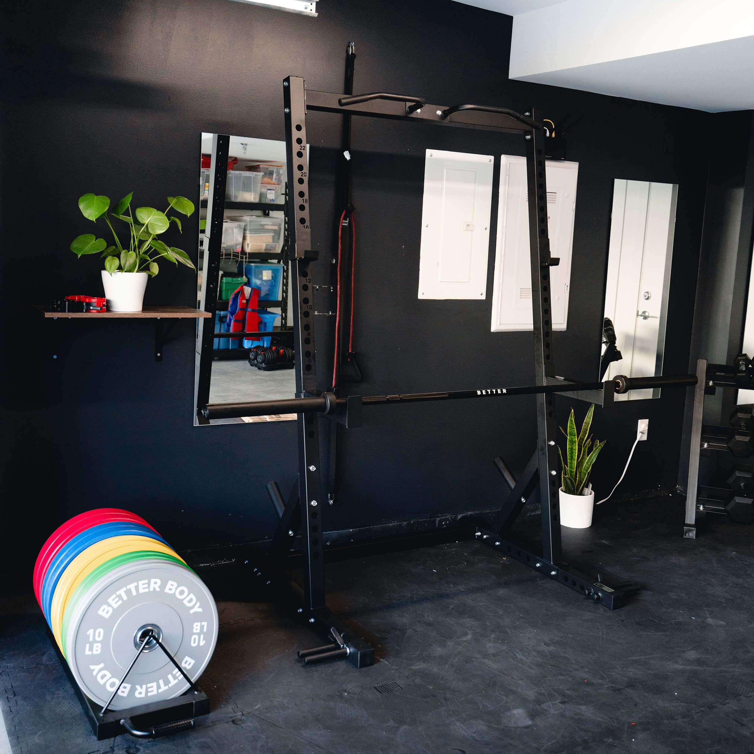 2025 Paquete de Potencia con Soporte para Sentadillas Inclinado | Placas de Competencia de 10-55lbs
