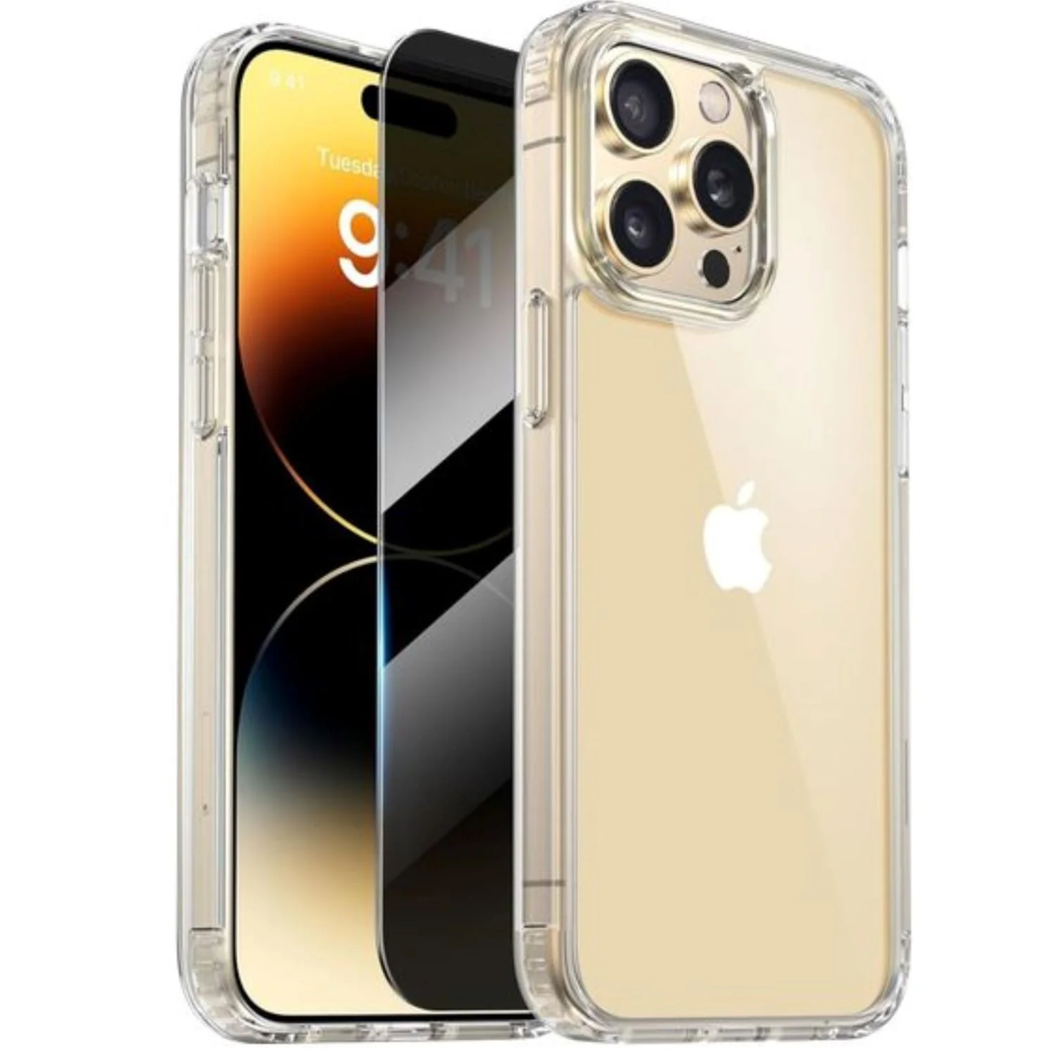 Transparente H��lle f��r iPhone mit Displayschutz