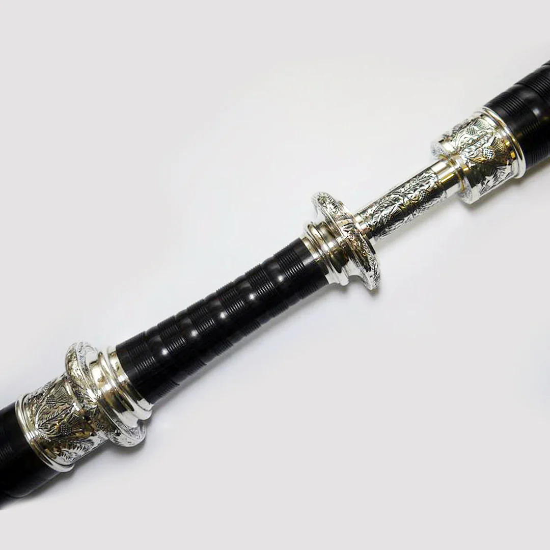 David Naill Bagpipes - #6 (Engraved Silver)