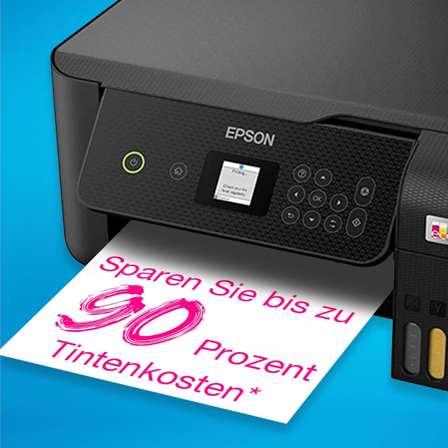 Epson EcoTank ET-2870 A4-Multifunktions-Wi-Fi-Tintentankdrucker, mit einem im Lieferumfang enthaltenen Vorrat an Tinten bis zu 3 Jahren