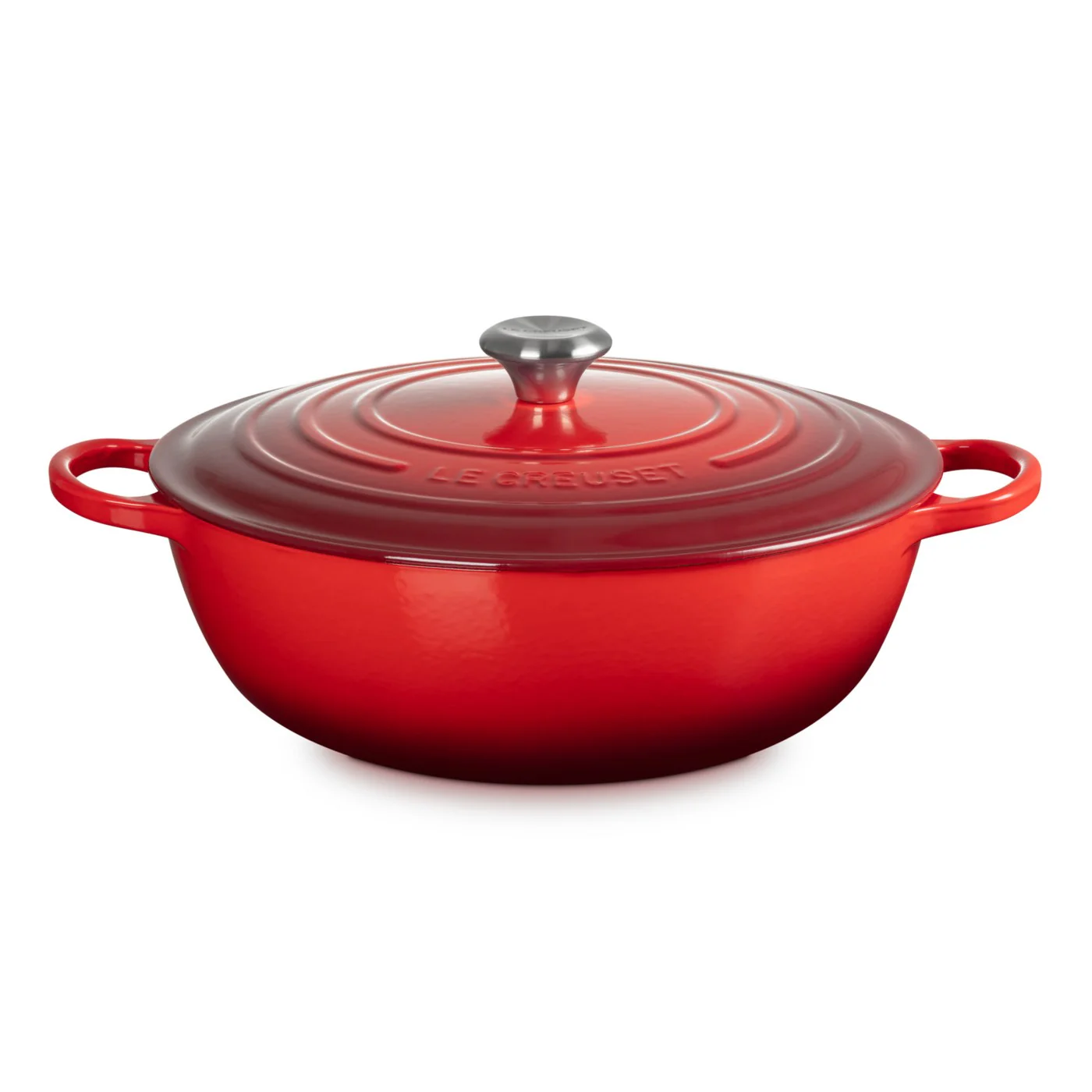 Le Creuset Pfanne La Marmite Gusseisen-Topf, Ø 32cm, Kirschrot