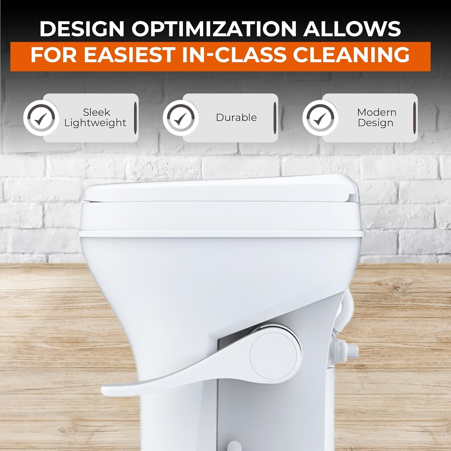 Toilet - Standard Height, Gravity Flush, Foot Pedal, Soft Close Lid with Sprayer Attachment