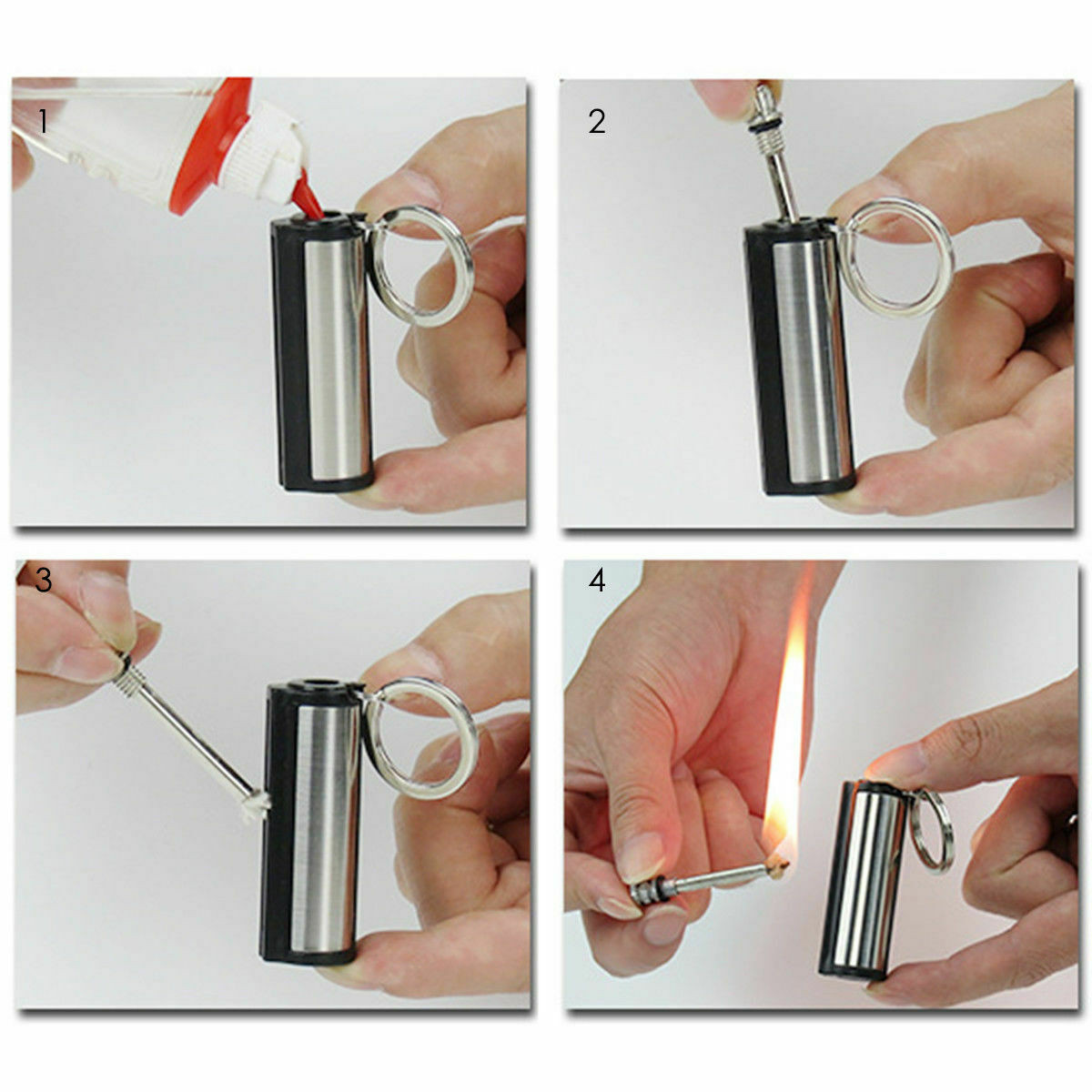 Emergency Waterproof Lighter | Waterproof Lighter Keychain | Outdoor Survival Gear