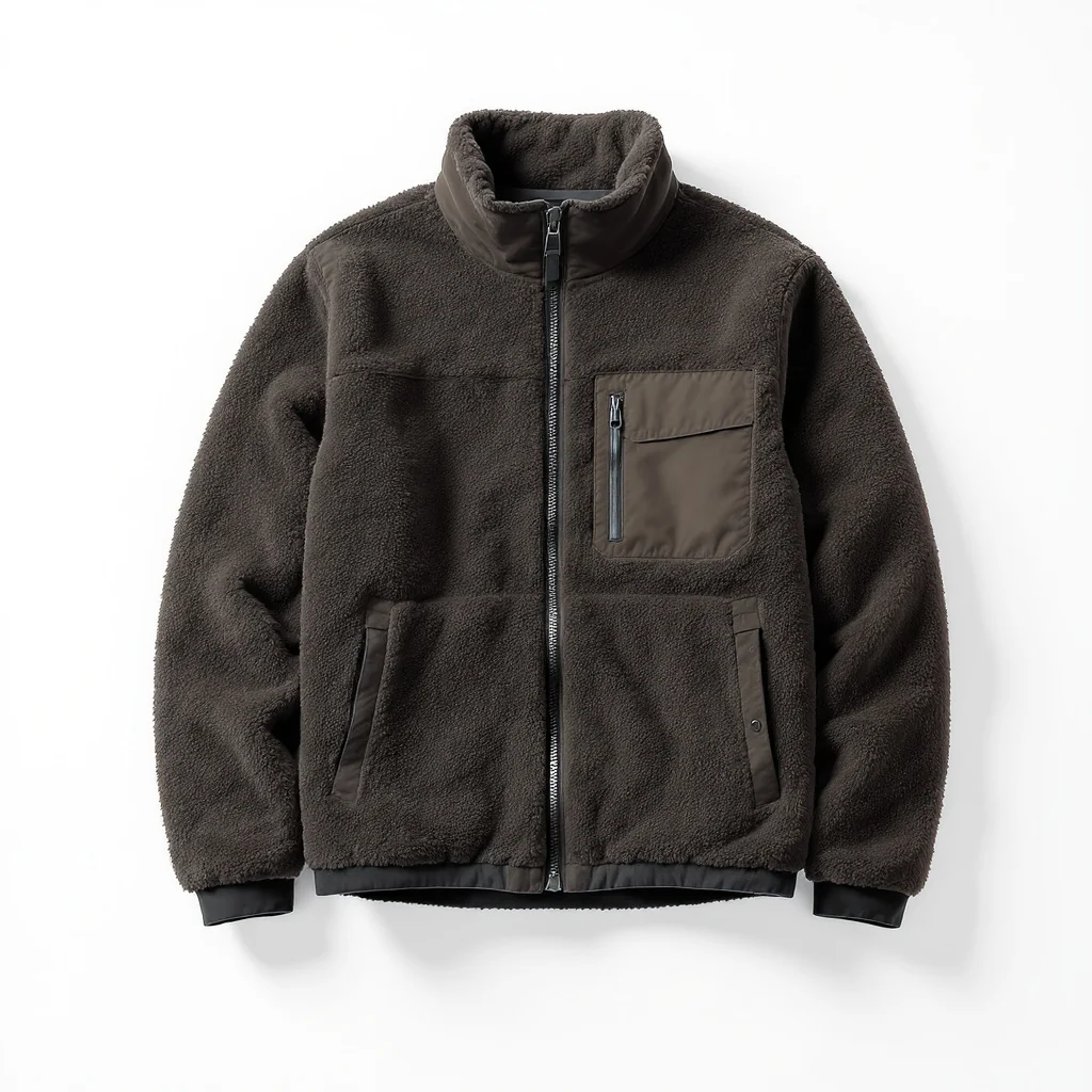 Gender-Neutral Heavyweight Fleece Jacket �C Durable Outdoor Wear, Navy Blue, XS�CXL