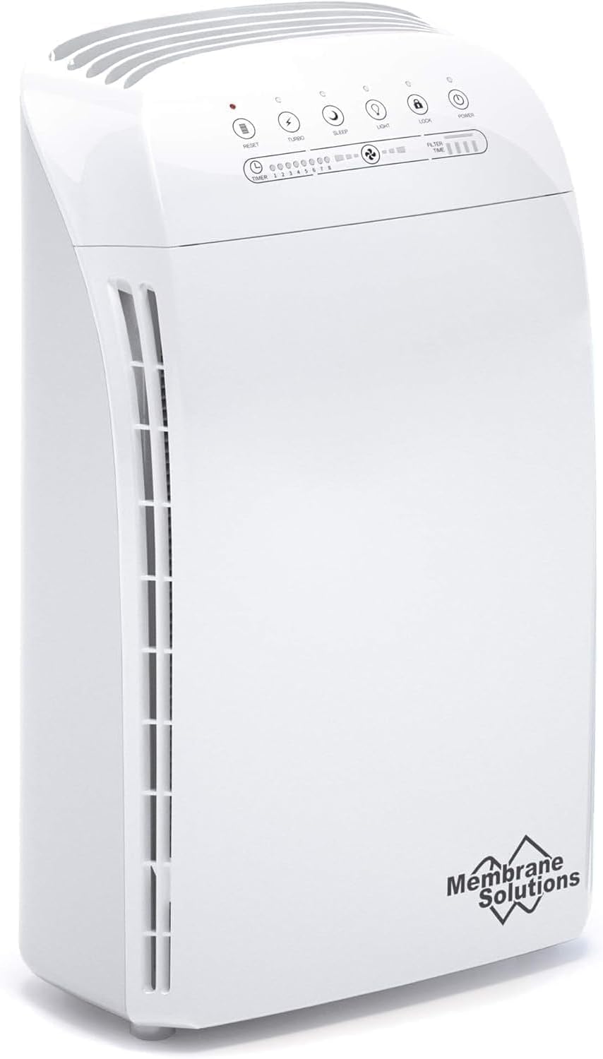 Membrane Solutions MSA3S Air Purifier for Bedroom, Smart Air Purifiers for Home Large Room With H13 HEPA Filter, Support Alexa, Pet Air Purifier Remove 99.99% Allergen Dust Odor Smoke Pollen