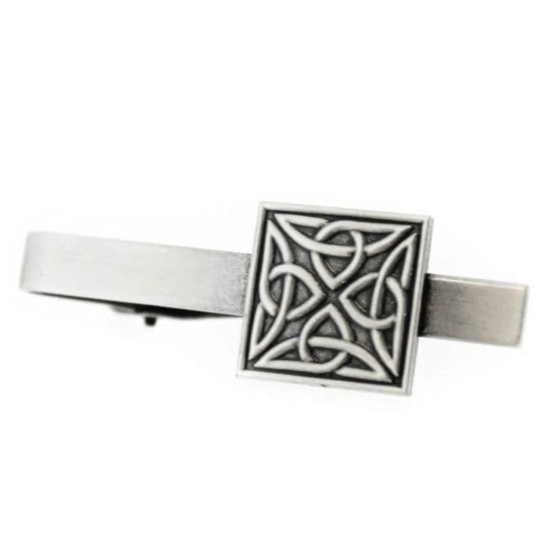 Celtic Trinity Knots Pewter Tiebar