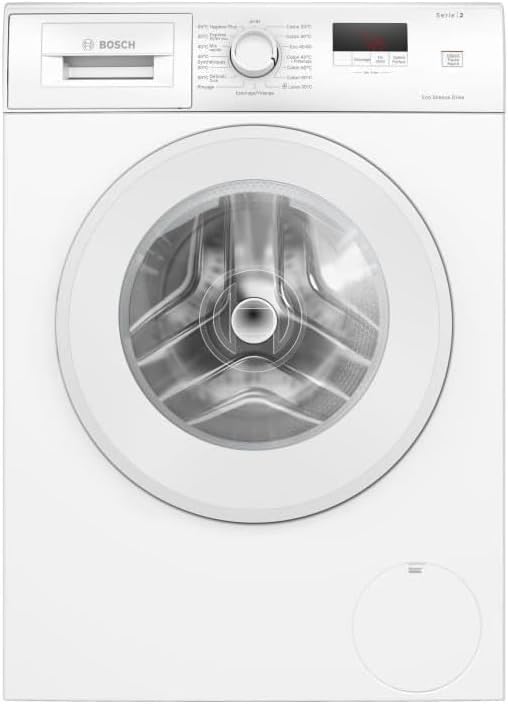Bosch WGE02406FR Serie 2 Waschmaschine, freistehend, 7 kg, EcoSilence Drive, 1400 U/min, 44 l, Weiß
