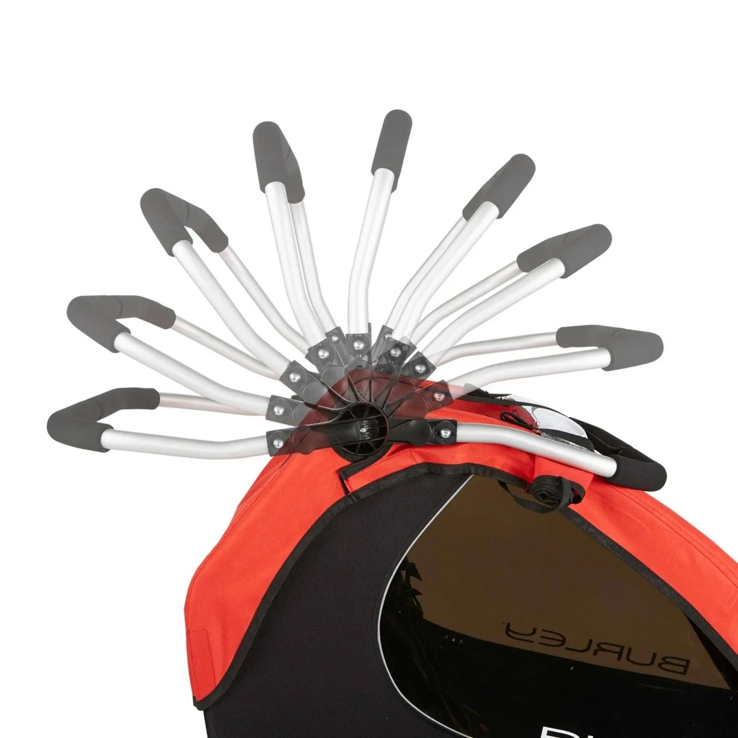 Remolque para bicicleta Burley Honey Bee, color rojo