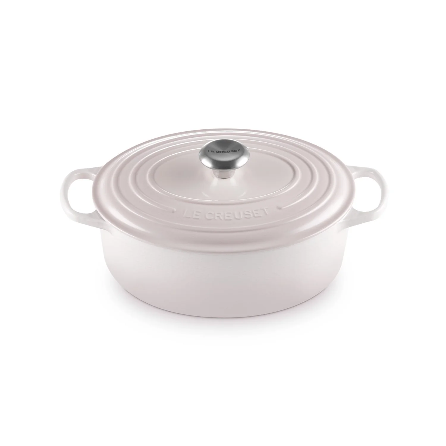 Le Creuset Pfanne Signature Bräter Oval  29 cm Shell Pink