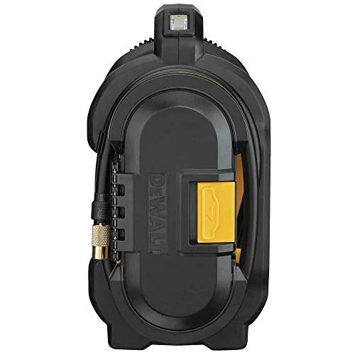 DEWALT 20V MAX tire inflator, compact and portable, automatic shut-off, LED light