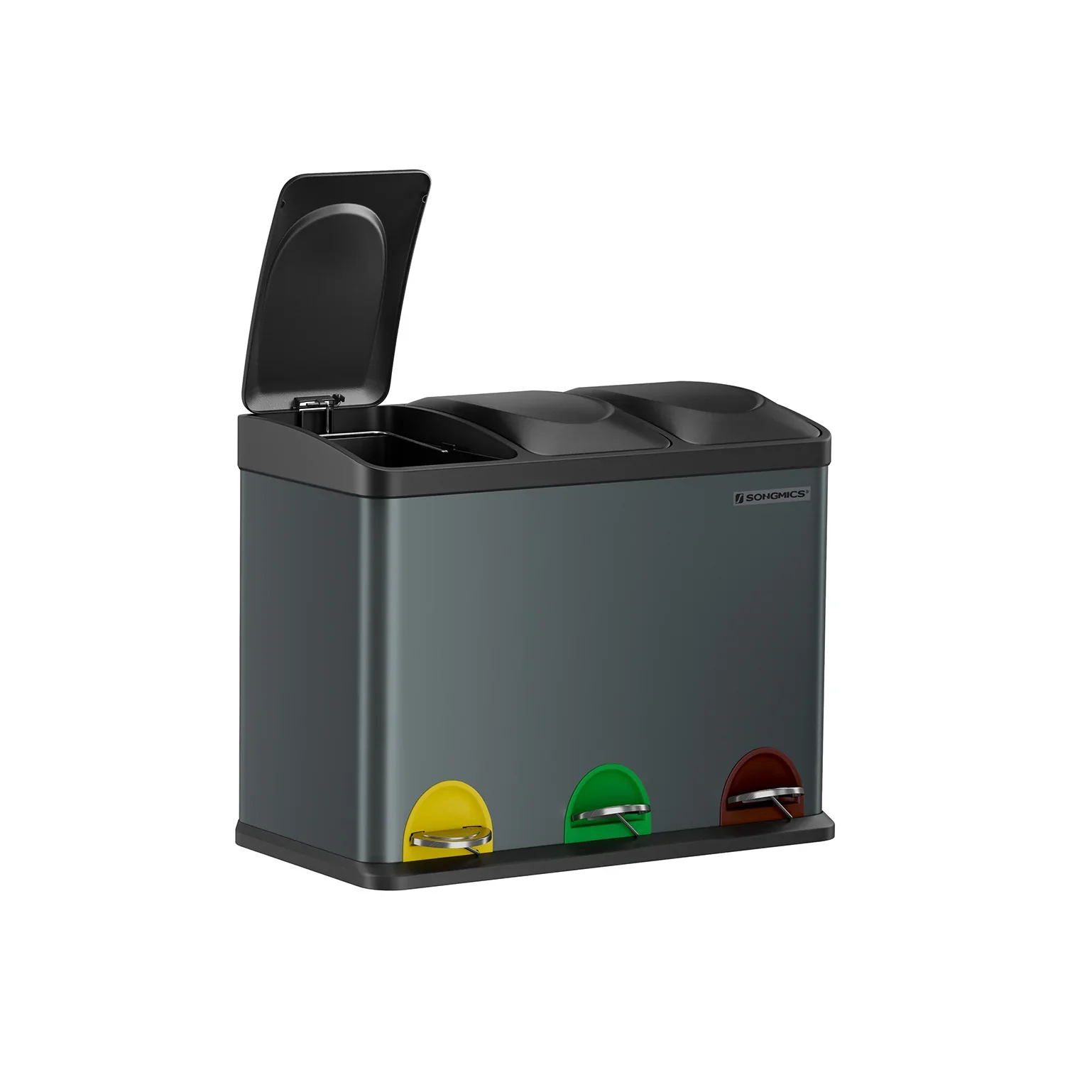 Cubo de basura de 3 x 15 L
