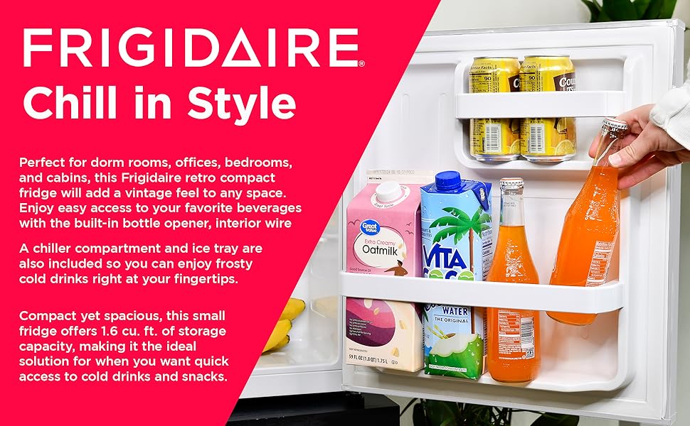 Frigidaire retro compact fridge small fridge