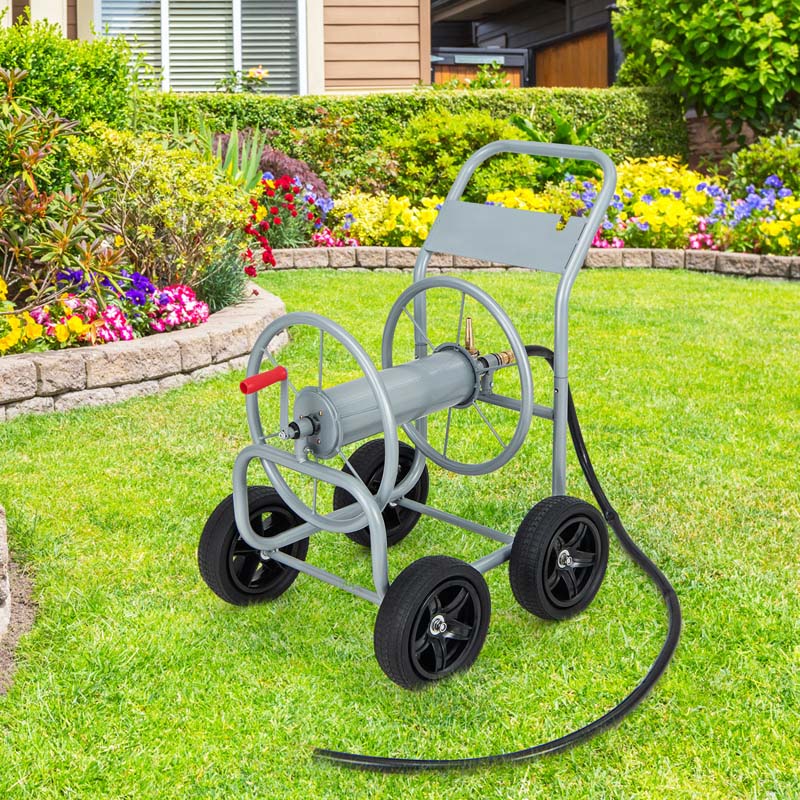 Garden Hose Reel Cart Holds 330 FT of 3/4