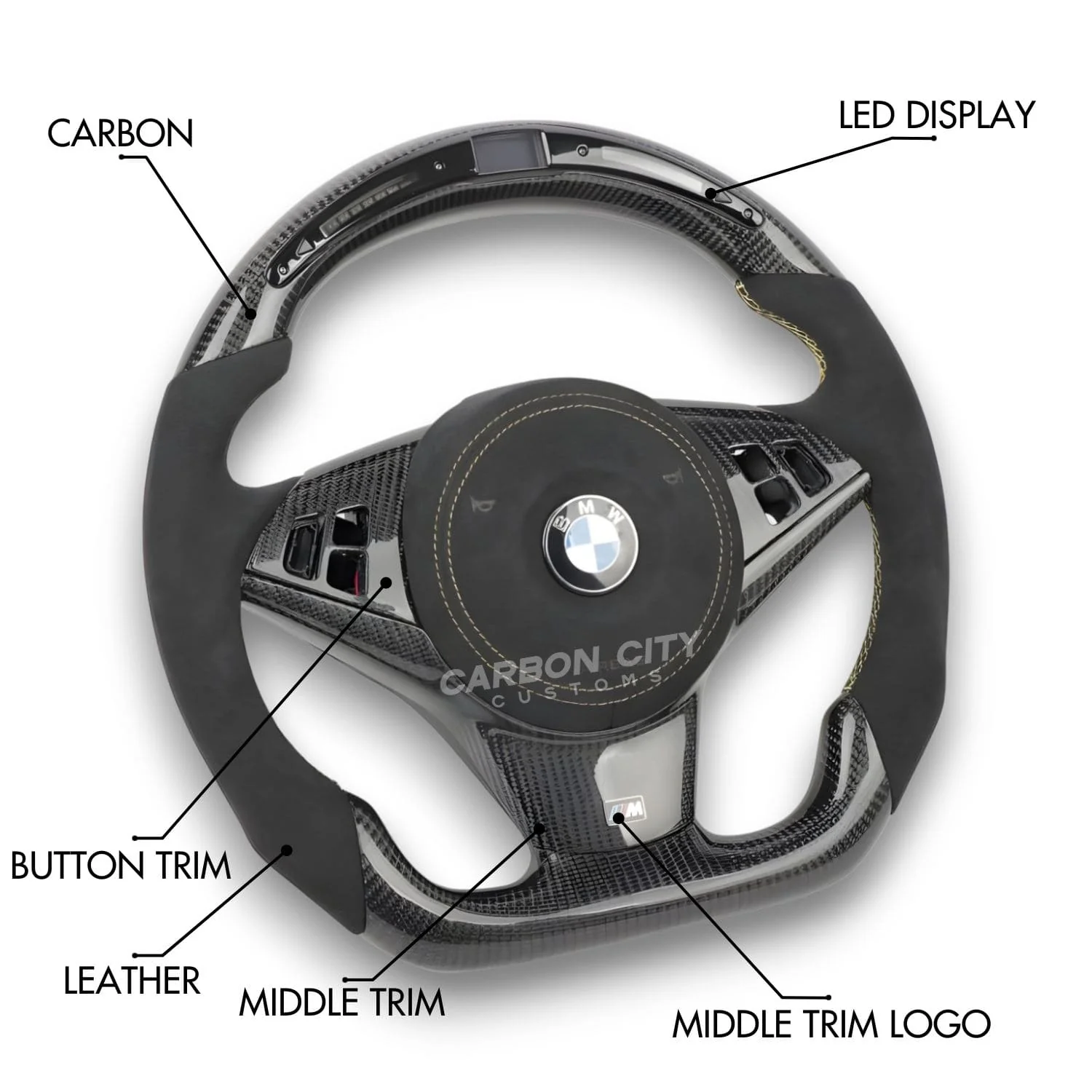 BMW E63 M6 Style Customizable Steering Wheel