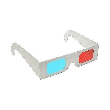 Anaglyph 3D Glasses Paper Red and Blue 50 PACK 1172D