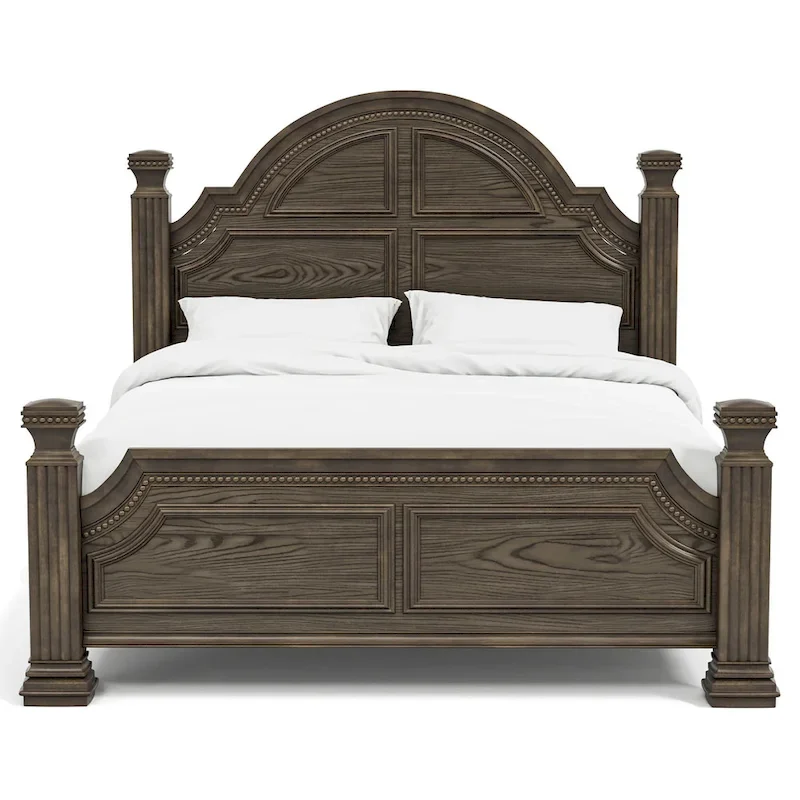 Stroh Traditional Wood 3-piece Poster Bedroom Set with USB by Furniture of America
