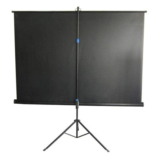 Quisilife Portable Projector Screen Portable Mobile Projector Screen with Stand 4:3 HD Anti-Crease Outdoor/Indoor Movies Screen for Home Theater Cinema (Color : Black, Size : 84inch)