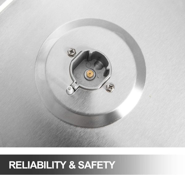 22′′x20′′ Built in Gas Cooktop 4 Burners Stainless Steel Stove with NG/LPG Conversion Kit Thermocouple Protection and Easy to Clean (20Wx22L)