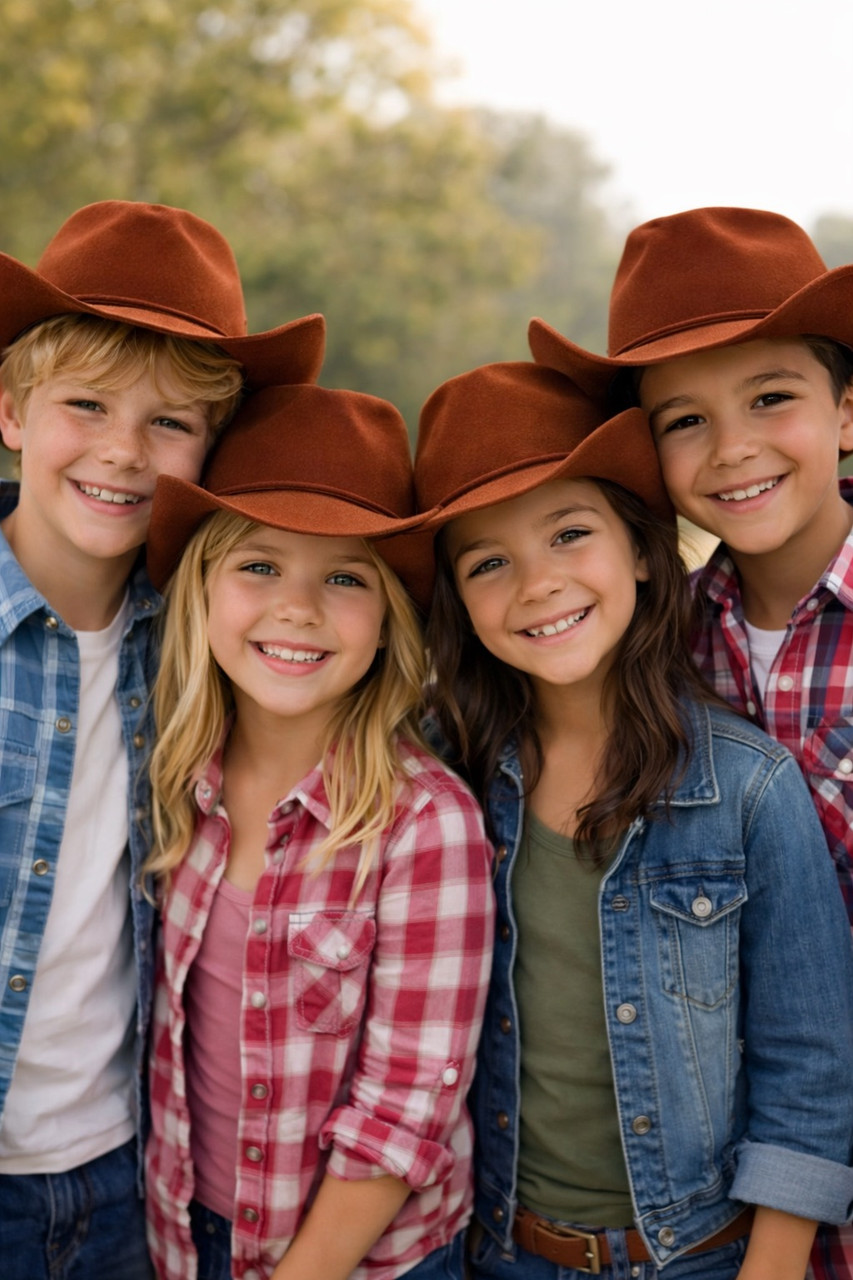 Kids Brown Cowboy Hat | Many Colors Available 1566BR