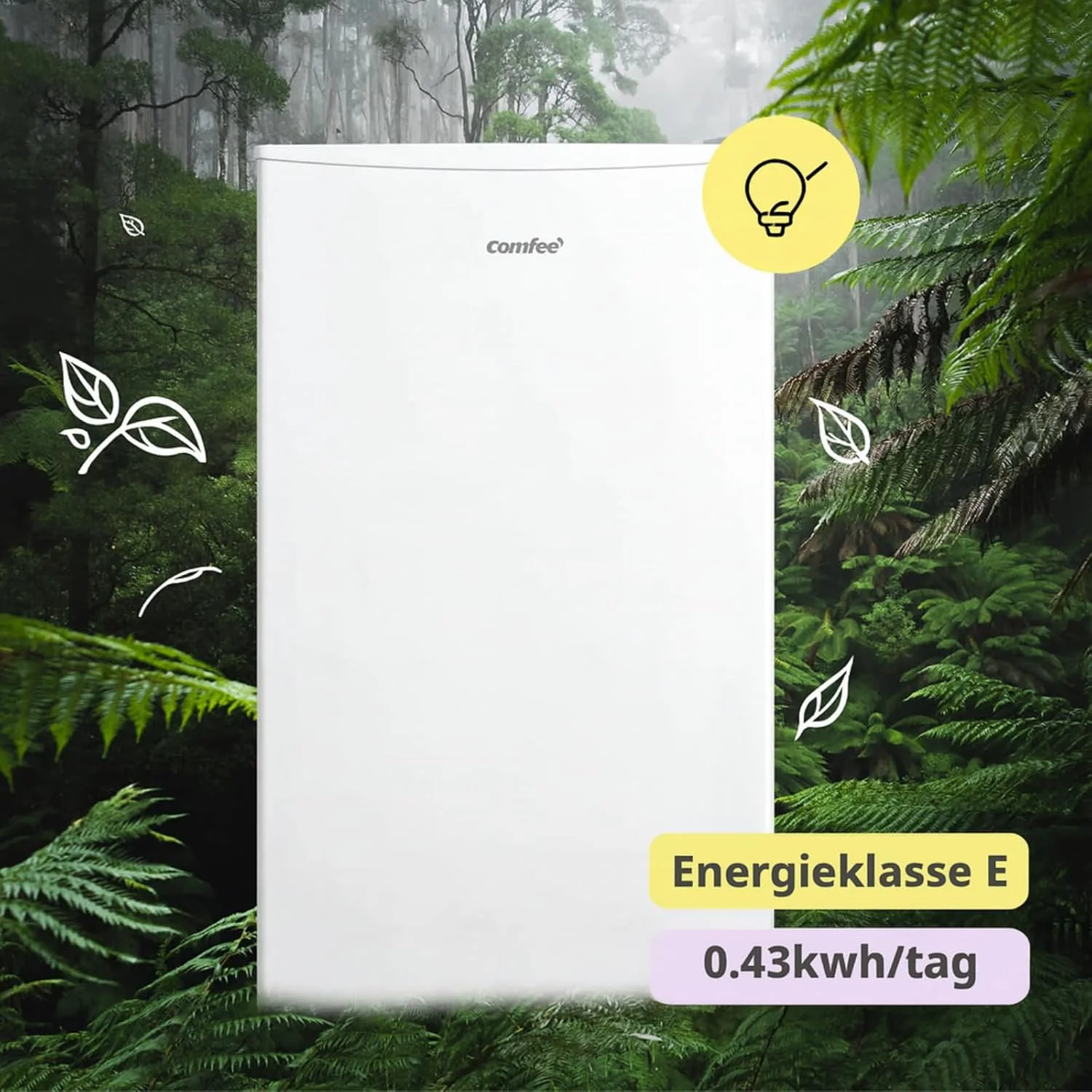 RCU60WH2(E) Congelador vertical de 60 l con cajones, 3 cajones de congelación, una puerta, temperatura ajustable, puerta reversible, silencioso, de libre instalación, blanco. 2026