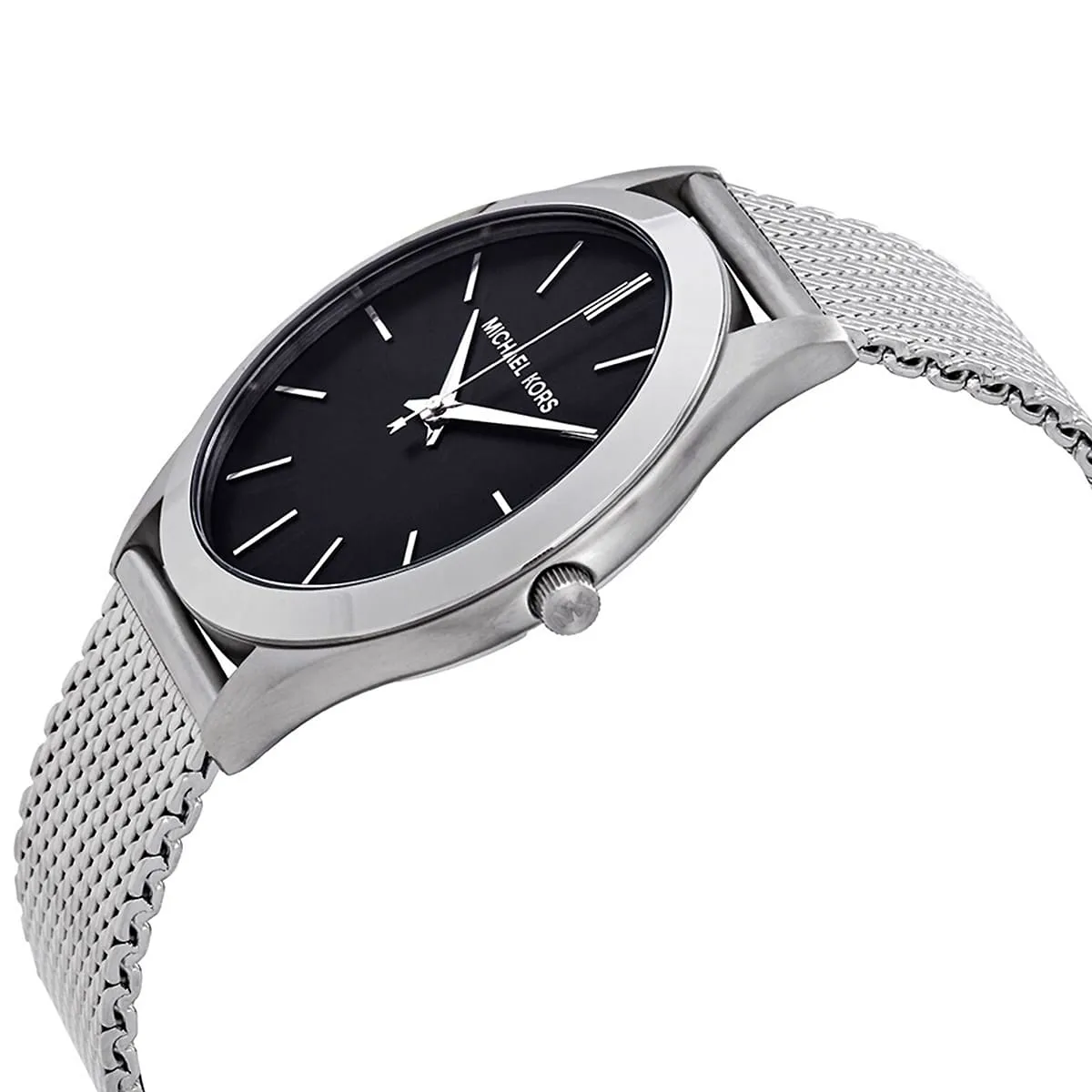 Michael Kors Slim Runway Silver-Tone Mesh Men's Watch - MK8606
