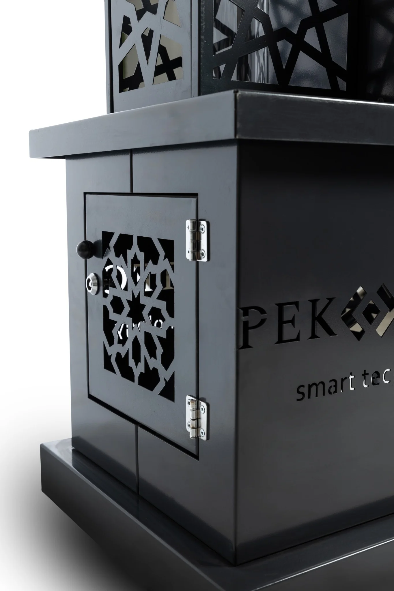 2025 Pektech Peluxe Antracita – Calefactor de pellets elegante para jardín, terraza y restauración