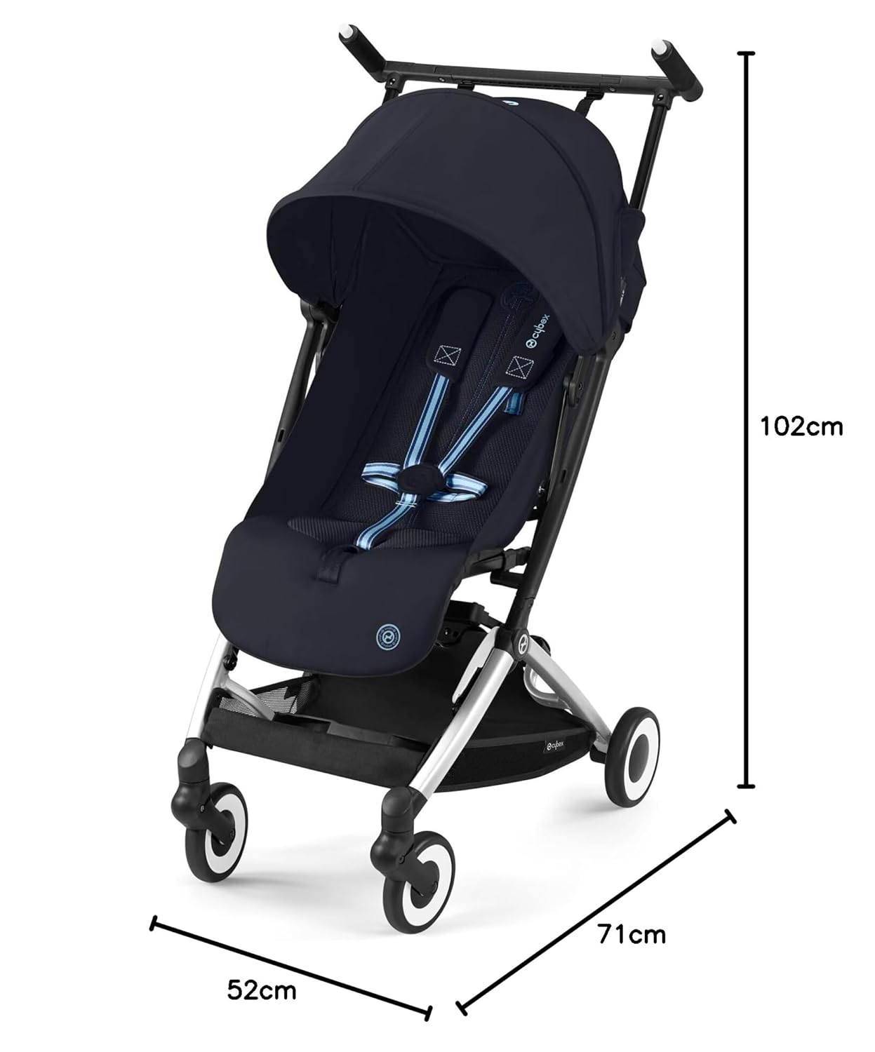 CYBEX Gold Kinderwagen Libelle mit One-Pull Harness, Von ca. 6 Monaten bis ca. 4 Jahre (max. 22 kg), Ultraleicht (nur 6 kg), Almond Beige (Beige mit taupefarbenem Rahmen)