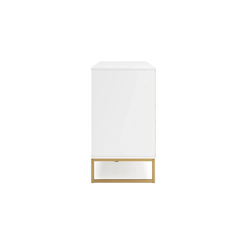 Signature Design by Ashley Socalle White and Gold Dresser