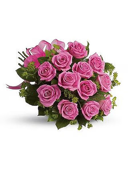 1 DZ Hand Tied Pink Roses