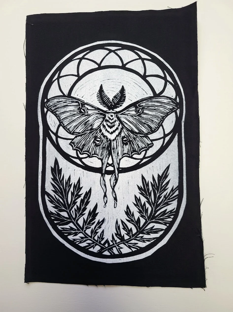 Luna Moth Palm Patch