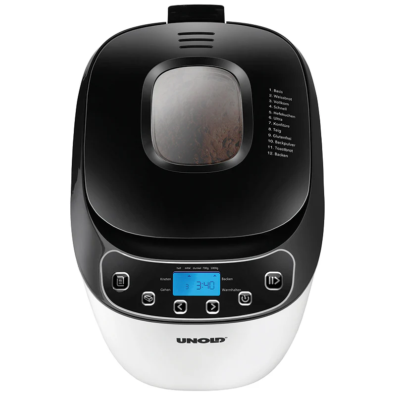 2025 Máquina de pan Unold 68010 Backmeister® Design 550 W con 12 programas y capacidad de 1.000 g