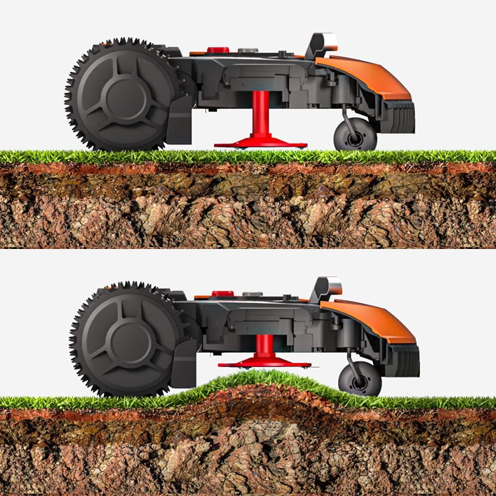 WORX Landroid Vision M600 Mhroboter WR206E.1 für Grten bis 600m - intelligenter Mhroboter ohne Begrenzungskabel – WLAN & Bluetooth – aktive Hindernisvermeidung mit KI-Technologie – APP Steuerung