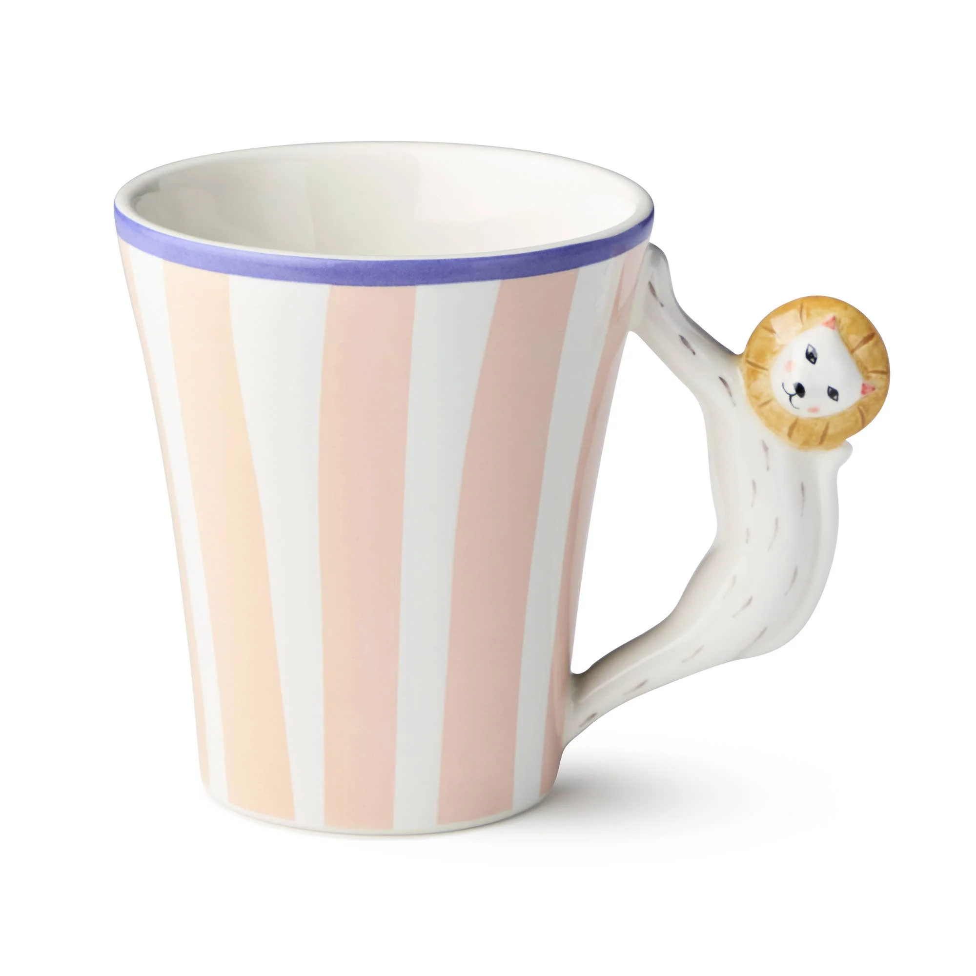 Menagerie Mug with 3-D Handles 14 oz. - Lion