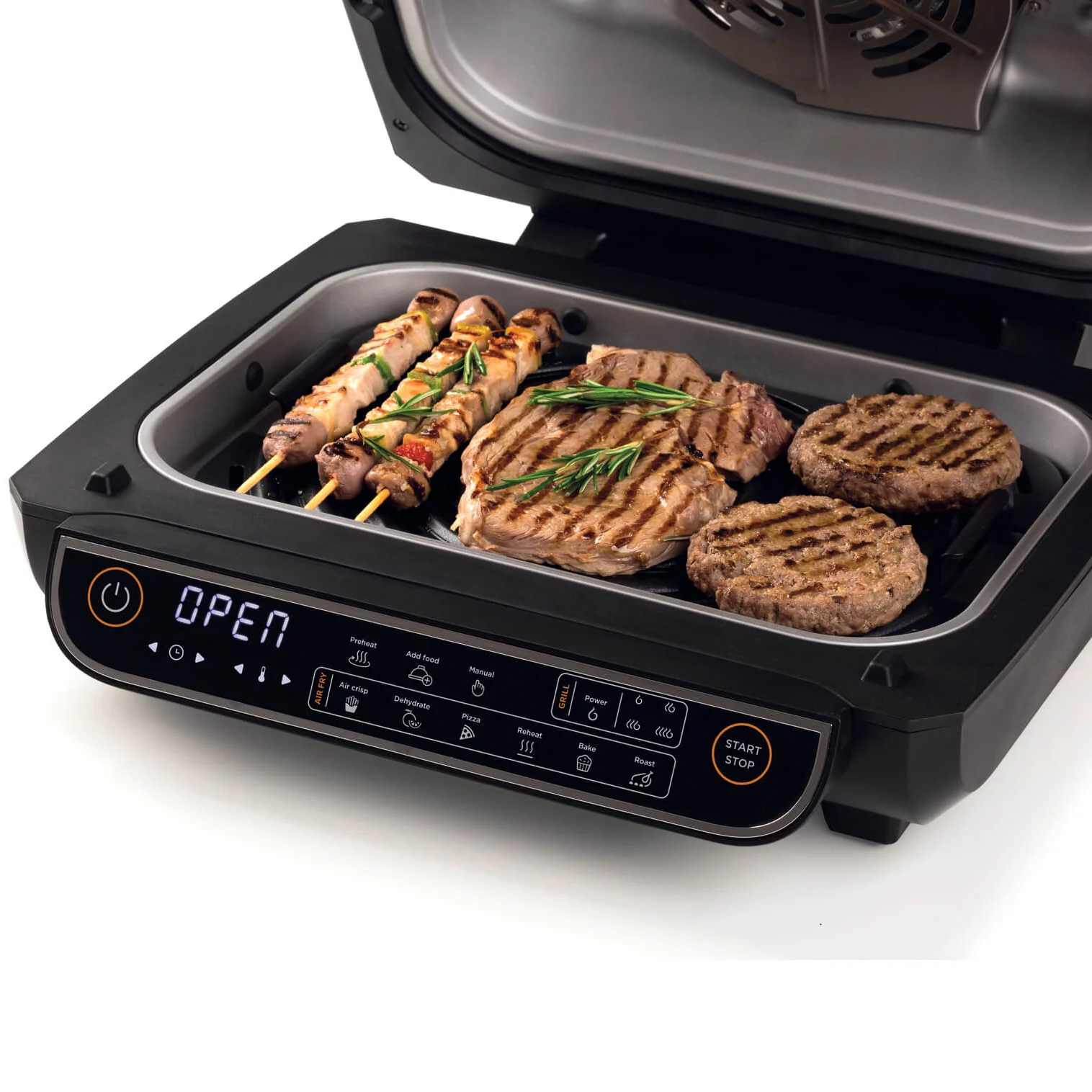 ARIETE - Friggitrice ad Aria Multifunzione Air Fryer Grill 8 litri 1700 Watt