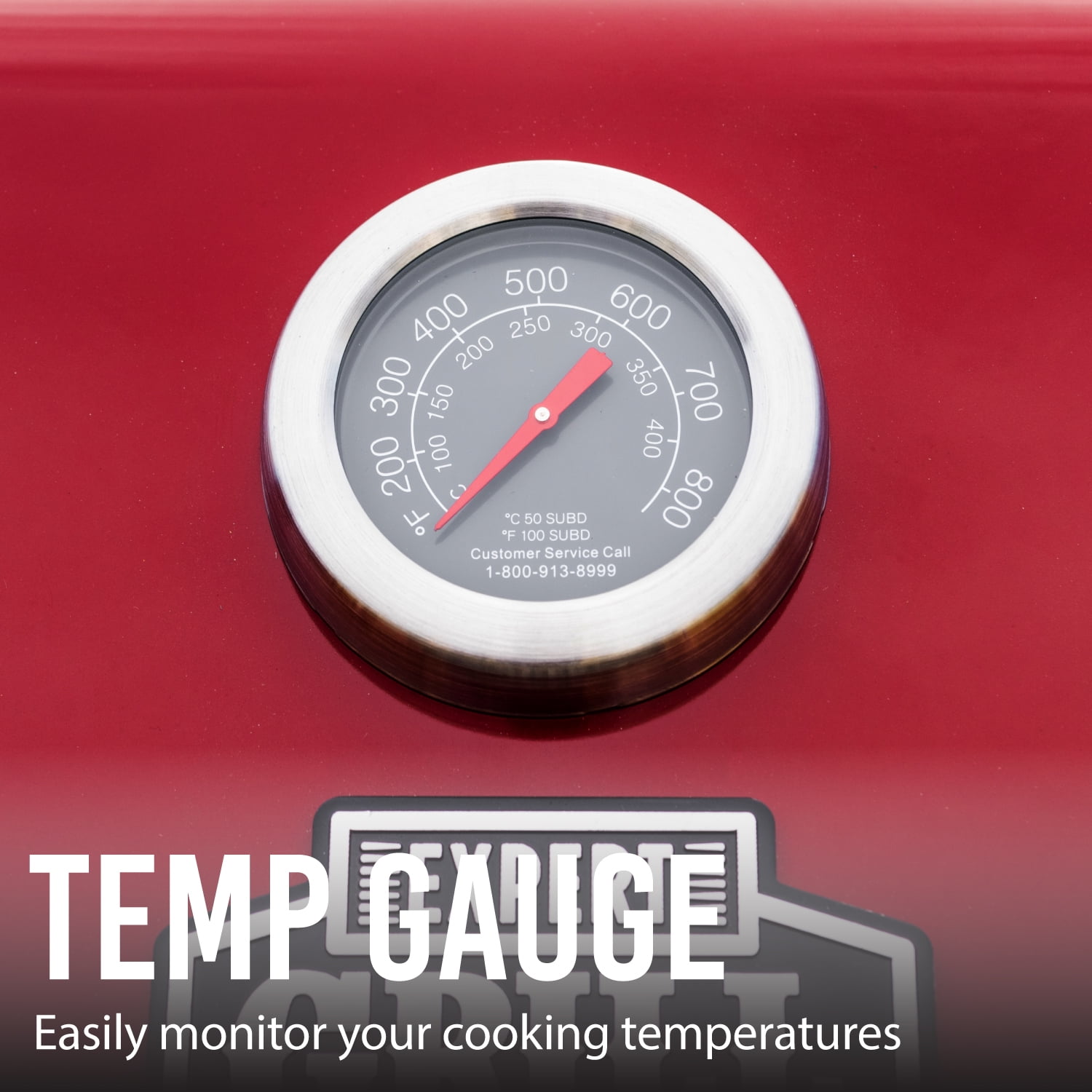 Expert Grill 4 Burner with Side Burner Propane Gas Grill in Red, 60,000 BTUs