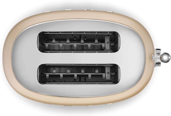 2 Slice Retro Toaster (Matte Champagne)