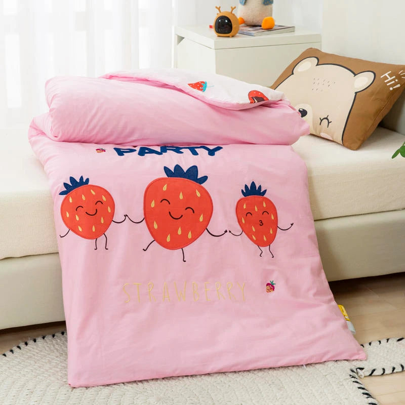 Strawberry Cotton Applique Embroidery Kit