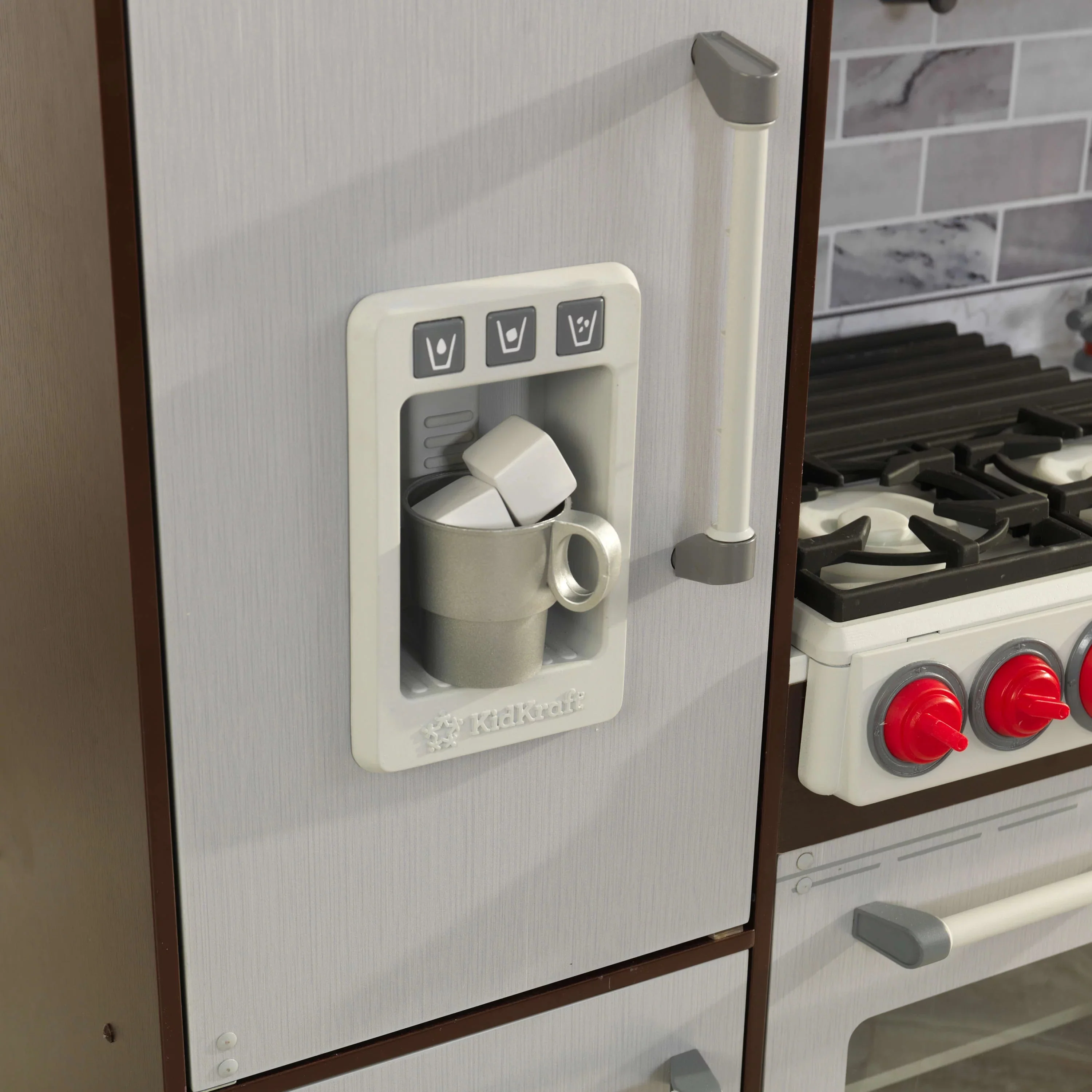 2025 Cocina de Juguete KidKraft Uptown Elite Espresso con Luces y Sonidos