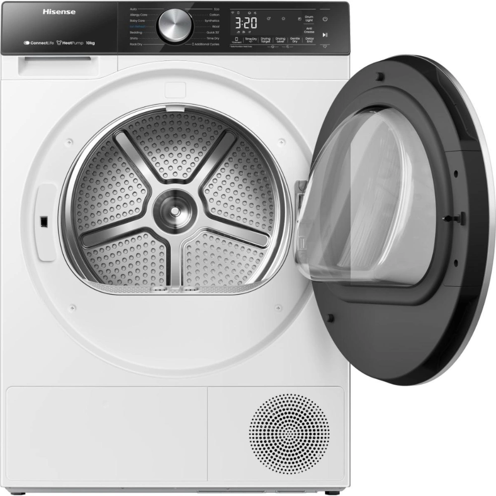 Hisense 5S Series 10 kg Heat Pump Tumble Dryer WiFi Enabled - White | DH5S102BW