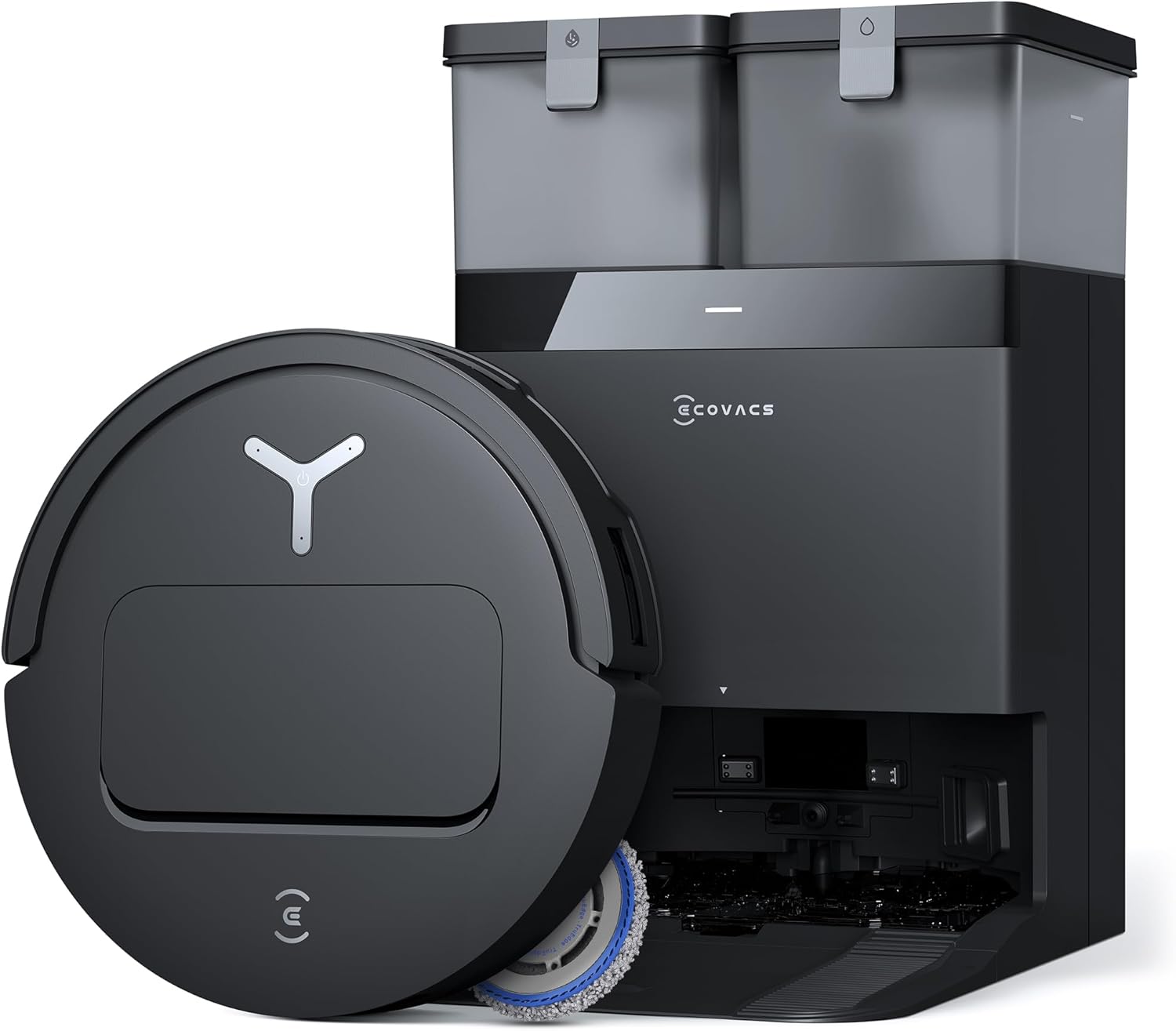 ECOVACS DEEBOT T50 OMNI Gen2 Robot Aspirapolvere Lavapavimenti, (Migliorato da T30 PRO), 21000 Pa, Spazzola Laterale Estensibile e Lavapavimenti, lavaggio con acqua calda a 75 ℃, Ultrasottile 81 mm