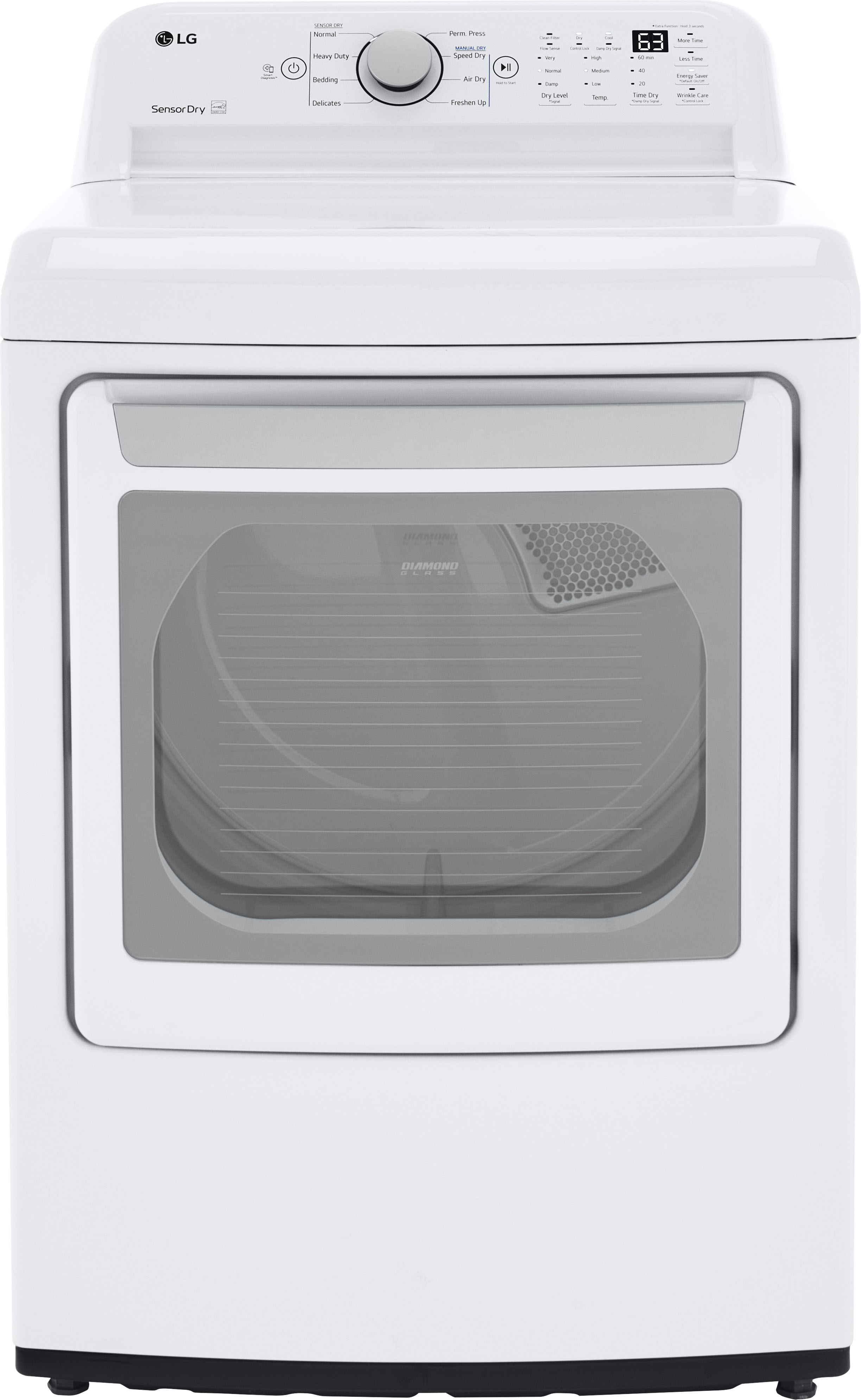 2026 Nuevo secador de gas LG 7.3 cu. ft. con secado por sensor, color blanco