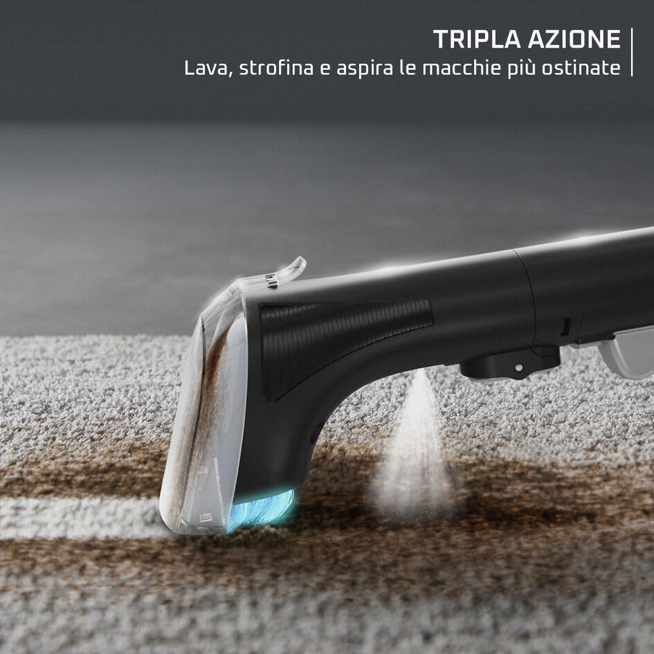 Rowenta Clean It, Lavatappeti Portatile, Lava Tappezzeria per Tappeti, Lava Divani e Auto con Testine Intercambiabili, 3,3 L, Doppio Serbatoio Acqua Pulita/Sporca e Sistema di Auto Pulizia, IN5010 : Amazon.it: Casa e cucina