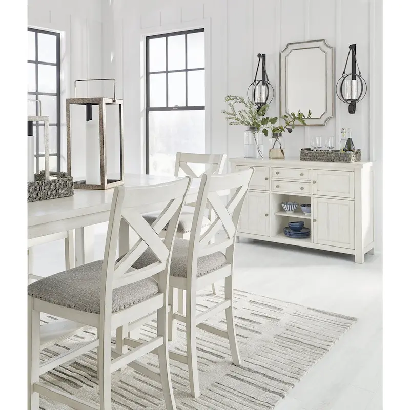 Robbinsdale Antique White Dining Server by Signature Design by Ashley - Dimensions: 56W x 18D x 36.13H