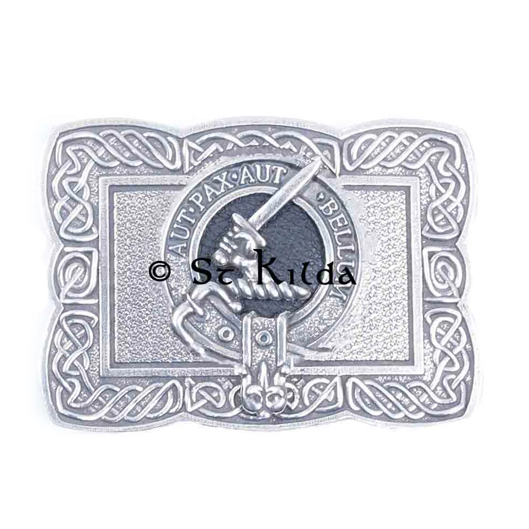 Clan Crest Belt Buckle - Gunn