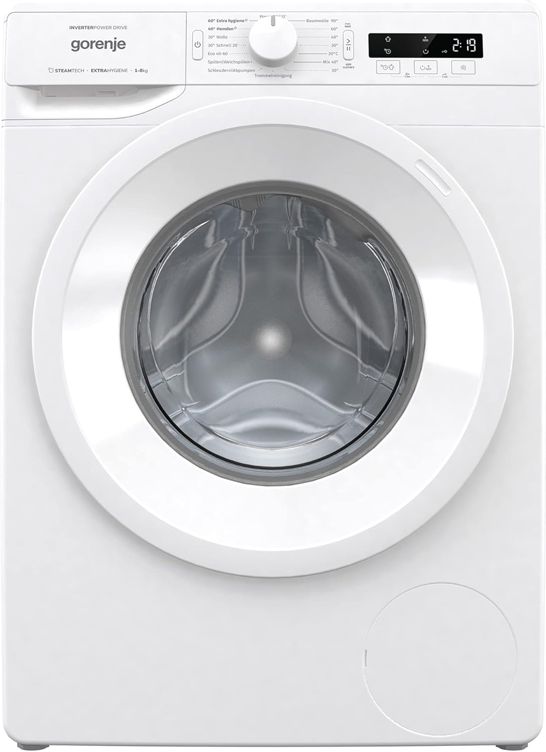 GORENJE WNPI84APS Waschmaschine LED Display Inverter PowerDrive Motor AquaStop Dampffunktion 16 Programme
