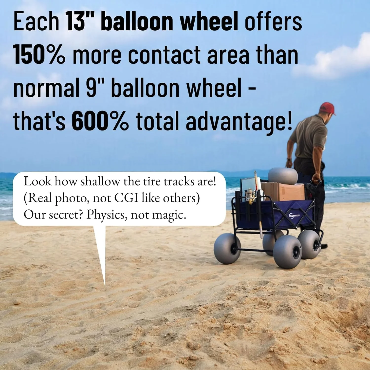 Beach Cart with 13