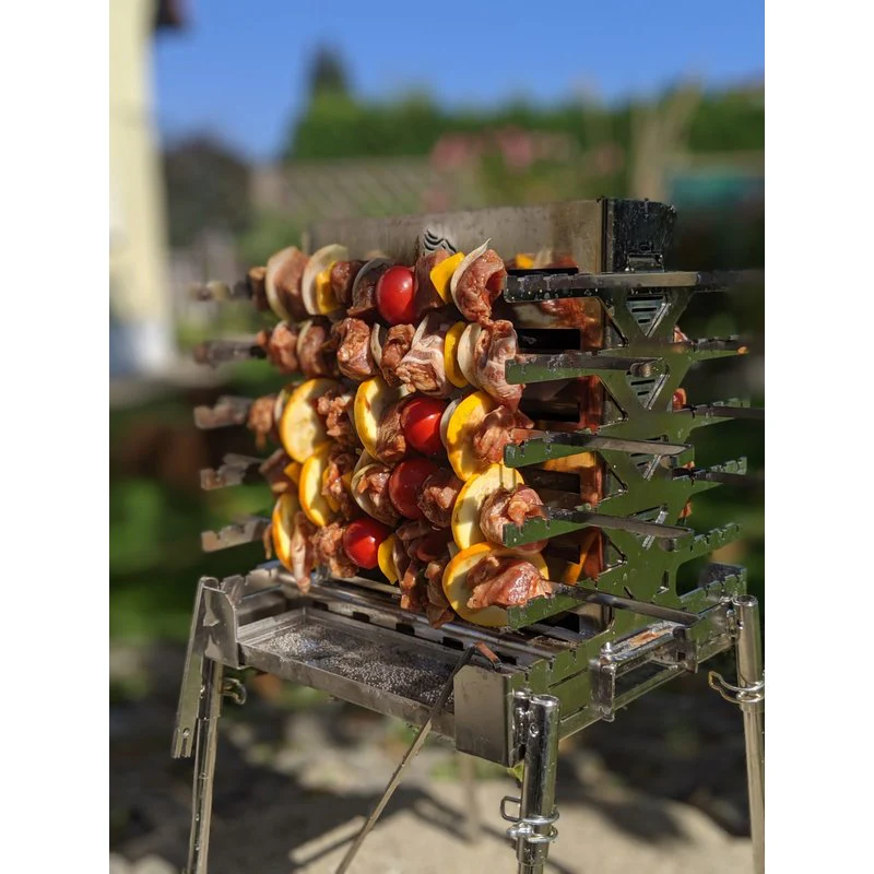 2025 Parrilla Vertical de Pinchos DG Grills Drago Deluxe Set