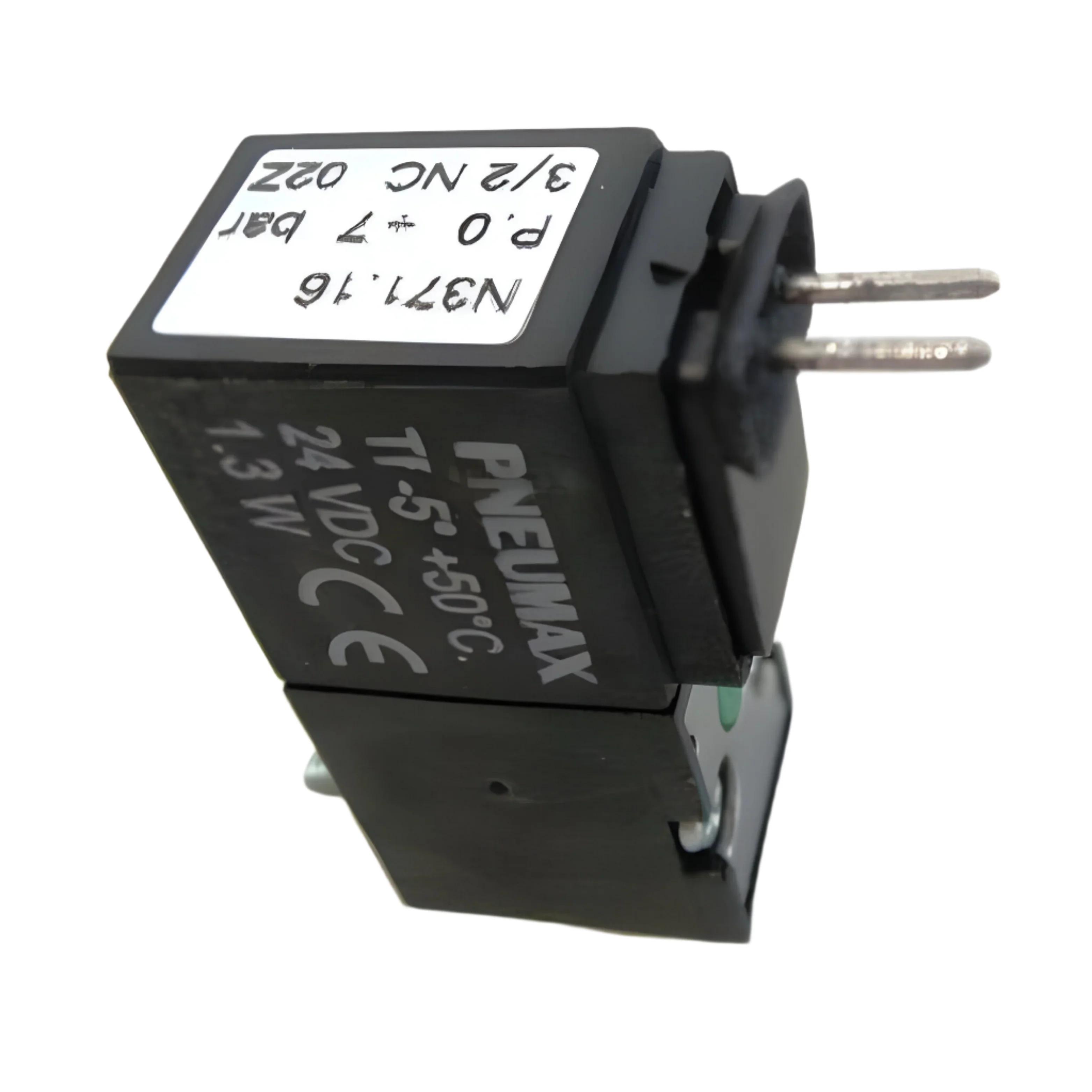 Pneumax N371.1 10mm 3/2 Solenoid 24Vdc N/C (90?�� Connector)